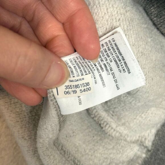 Tailgate Iowa Hawkeyes Quarter Zip Gray Sweatshirt Size XS - Picture 8 of 11